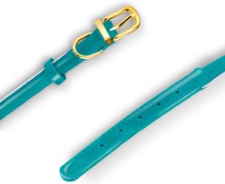 OOPSDOGGY Soft Padded Rolled Leather Reflective Dog Collar, Teal, XX-Large: 20 to 24-in neck, 4/5-in wide slide 2 of 6