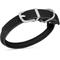Show in main carousel: OOPSDOGGY Soft Rolled Leather Dog Collar, Black, Medium: 12 to 15-in neck, 9/16-in wide slide 5 of 7