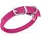 Show in main carousel: OOPSDOGGY Soft Rolled Leather Dog Collar, Pink, Large: 14 to 18-in neck, 9/16-in wide slide 5 of 7