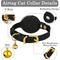 Show in main carousel: OOPSDOGGY Non Breakaway Lightweight GPS Reflective Leather Apple AirTag Cat Collar with Bell, Black, 8 to 11-in neck, 1/2-in wide slide 5 of 8