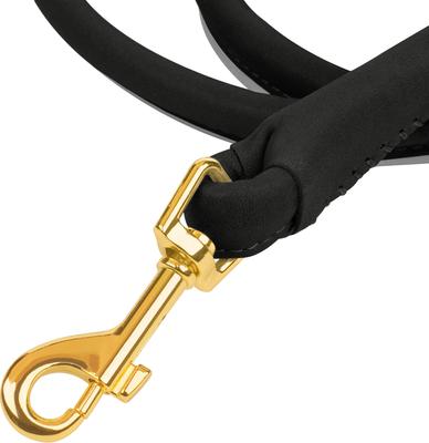 Show full view: OOPSDOGGY Outdoor Rolled Leather Reflective Walking Running Dog Leash, Black, Small: 6-ft long, 3/8-in wide slide 5 of 8