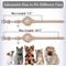 Show in main carousel: OOPSDOGGY Indoor & Outdoor Non Breakaway AirTag Holder Cat Collar with Bell, Beige, 8 to 11-in neck, 1/2-in wide slide 5 of 9