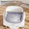 Show in main carousel: YIZFERN Open-Top Self Cleaning Cat Litter Box, White/Wooden, 22-in slide 5 of 10