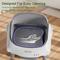 Show in main carousel: YIZFERN Open-Top Self Cleaning Cat Litter Box, White/Gray, 22-in slide 5 of 10