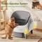 Show in main carousel: YIZFERN Open-Top Self Cleaning Cat Litter Box, White/Gray, 22-in slide 4 of 10