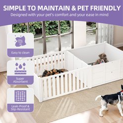 Wooflex Indoor 3-in-1 Whelping Box Dog Pen with Waterproof Mat & Dividers slide 2 of 7