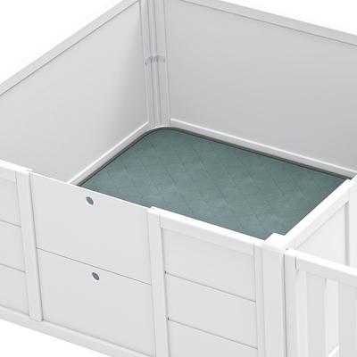 Show full view: Wooflex Indoor 3-in-1 Whelping Box Dog Pen with Waterproof Mat & Dividers slide 6 of 7