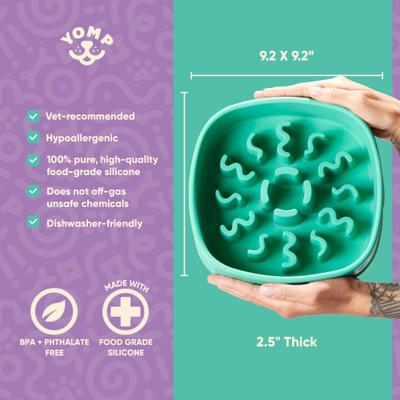 Show full view: Yomp BetterFeeder Slow Feed Dog Bowl, 3-cup slide 4 of 5