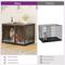 Show in main carousel: Wooflex End Table with Divider & Drawer, Lockable Cage TV Stand Dog Crate Furniture, Grey, Medium: 40 inch slide 4 of 5