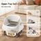 Show in main carousel: YIZFERN Open-Top Self Cleaning Cat Litter Box, White/Wooden, 22-in slide 2 of 10