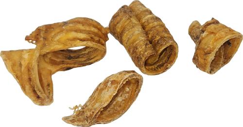 Show full view: Advance Pet Product Water Buffalo Trachea Bites Natural Dog Chew Treats, 1-lb bag slide 3 of 3