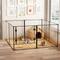 Show in main carousel: BingoPaw 8 Panels Indoor Acrylic Transparent Whelping Exercise Fence Dog Playpen, Black, X-Large slide 6 of 10