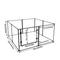 Show in main carousel: BingoPaw 8 Panels Indoor Acrylic Transparent Whelping Exercise Fence Dog Playpen, Black, Large slide 2 of 10