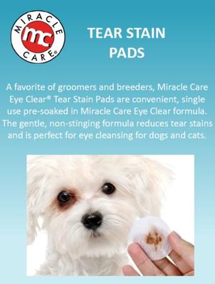 Show full view: Miracle Care Tear Stain Pads Eye Care for Dogs & Cats, 90 Count slide 6 of 11