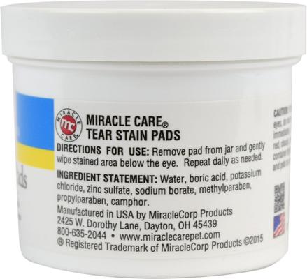 Show full view: Miracle Care Tear Stain Pads Eye Care for Dogs & Cats, 90 Count slide 3 of 11