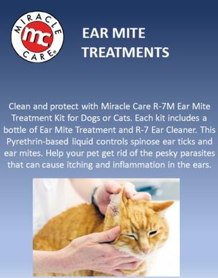 Show full view: Miracle Care Ear Mite Treatment Kit for Dogs, 4-fl oz bottles, 1 count slide 4 of 7