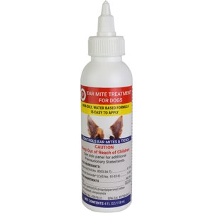 Miracle Care Ear Mite Treatment Kit for Dogs, 4-fl oz bottles, 1 count