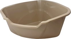 Van Ness Pets High Side Corner Cat Litter Box, Beige