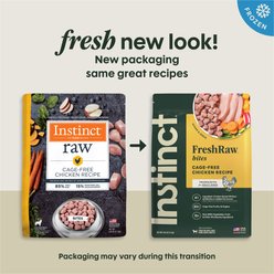 Instinct Raw Frozen Adult Bites Grain-Free Cage-Free Chicken Recipe Dog Food, 6-lb bag slide 2 of 8