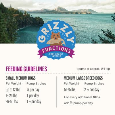 Show full view: Grizzly Krill Oil Health Supplement for Dogs & Cats, 8-fl oz bottle slide 7 of 12