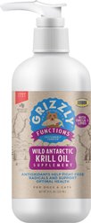 Grizzly Krill Oil Health Supplement for Dogs & Cats, 8-fl oz bottle
