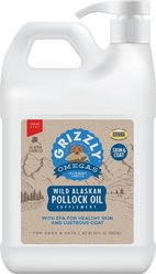 Grizzly Pollock Oil Dog Food Supplement, 64-fl oz bottle