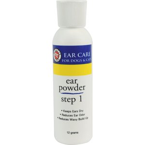 Miracle Care Step 1 Ear Care, Ear Powder for Dogs & Cats, 12-g bottle