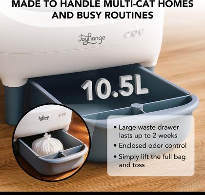 Show full view: JOYRANGE Open Top Smart Self Cleaning Cat Litter Box, 21.6 x 20 x 21-in slide 4 of 9