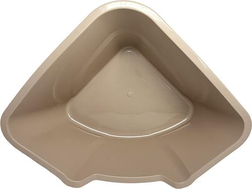 Show full view: Van Ness Pets High Side Corner Cat Litter Box, Beige slide 6 of 9