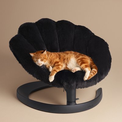 Tavo Pets Tavo Pets Shell Swaying Lounger Dog & Cat Bed, Onyx
