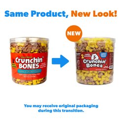 PupCorn Crunchin Bones Lamb & Chicken Flavor Crunchy Dog Treats, 30-oz tub slide 2 of 7