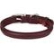 Show in main carousel: OOPSDOGGY Soft Rolled Leather Dog Collar, Burgundy, Medium: 12 to 15-in neck, 9/16-in wide slide 6 of 7
