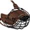 Show in main carousel: OOPSDOGGY Breathable Secure Basket Leather Metal Reflective Pitbull Dog Muzzle, Brown slide 6 of 6