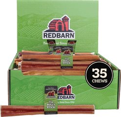 Redbarn Premium 7" Bully Sticks Dog Treat, case of 35