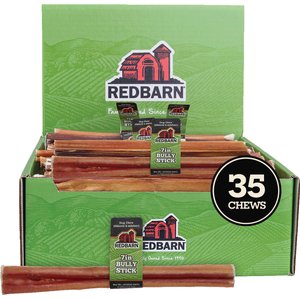 Redbarn Premium 7" Bully Sticks Dog Treat, case of 35