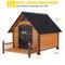 Show in main carousel: Aivituvin AIR80-L Iron Frame Outdoor Dog House, Brown, 50.9-in slide 5 of 6