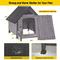 Show in main carousel: Aivituvin AIR80 Heated Wooden Dog House, Gray, Medium slide 8 of 8