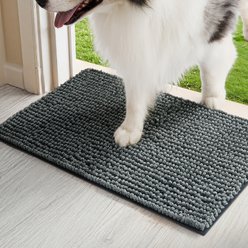 Bedsure Indoor Muddy Dog Door Mat, Grey, 16 x 24-in