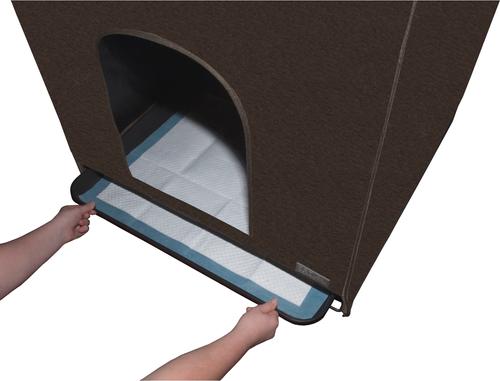 Show full view: Pet Gear Pro Pawty FreeStanding Cat Litter Box Enclosure, Espresso, Medium slide 4 of 6