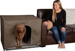 Pet Gear Pro Pawty FreeStanding Cat Litter Box Enclosure, Espresso, Large