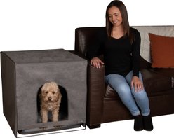Pet Gear Pro Pawty FreeStanding Cat Litter Box Enclosure, Soft Charcoal, Medium slide 1 of 5