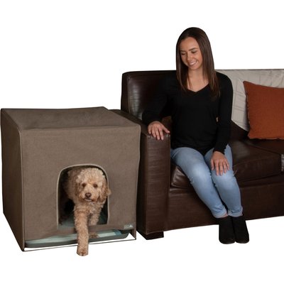 Pet Gear Pet Gear Pro Pawty FreeStanding Cat Litter Box Enclosure, Espresso, Medium