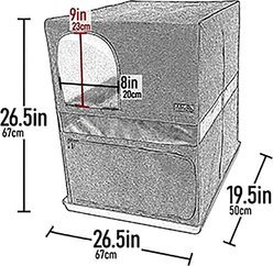 Pet Gear Pro Pawty Space-Saver Cat Litter Box Enclosure, Espresso slide 2 of 6