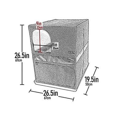 Show full view: Pet Gear Pro Pawty Space-Saver Cat Litter Box Enclosure, Espresso slide 6 of 6