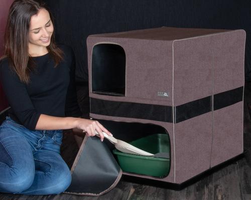 Show full view: Pet Gear Pro Pawty Space-Saver Cat Litter Box Enclosure, Espresso slide 3 of 6