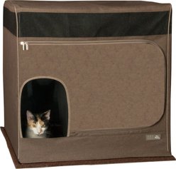 Pet Gear Pro Pawty Zippered Cat Litter Box Enclosure, Expresso