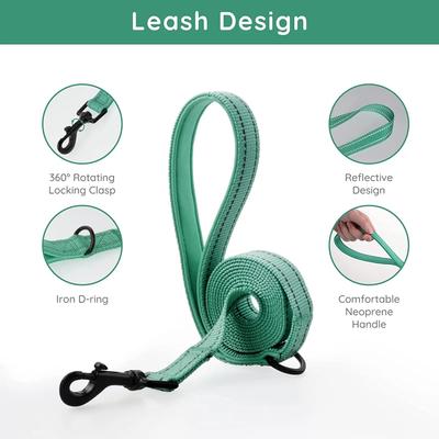 Show full view: Bella & Pal OxyMesh Velcro Step-in Harness & Leash Set, Emerald, Small slide 2 of 7