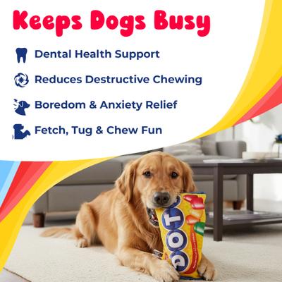 Show full view: Dots Squeak Mat Squeaky Dog Plush Toy slide 5 of 6