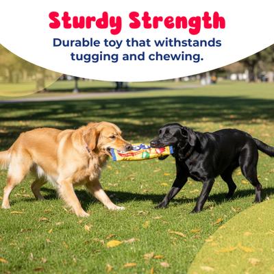 Show full view: Dots Squeak Mat Squeaky Dog Plush Toy slide 4 of 6