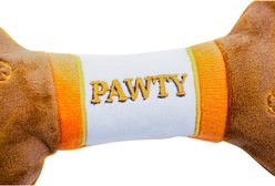 PAWTY TOYS PAWTY Bone Tug Rope Squeaky Plush Dog Toy slide 2 of 4